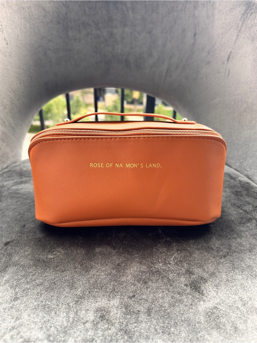 Tan Leather Toiletry Bag